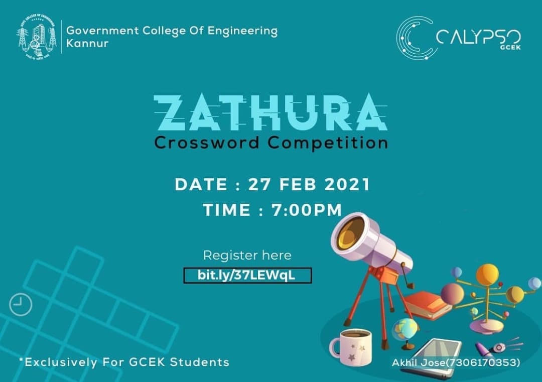 Zathura - Outer Space-Themed Crossword Competition
